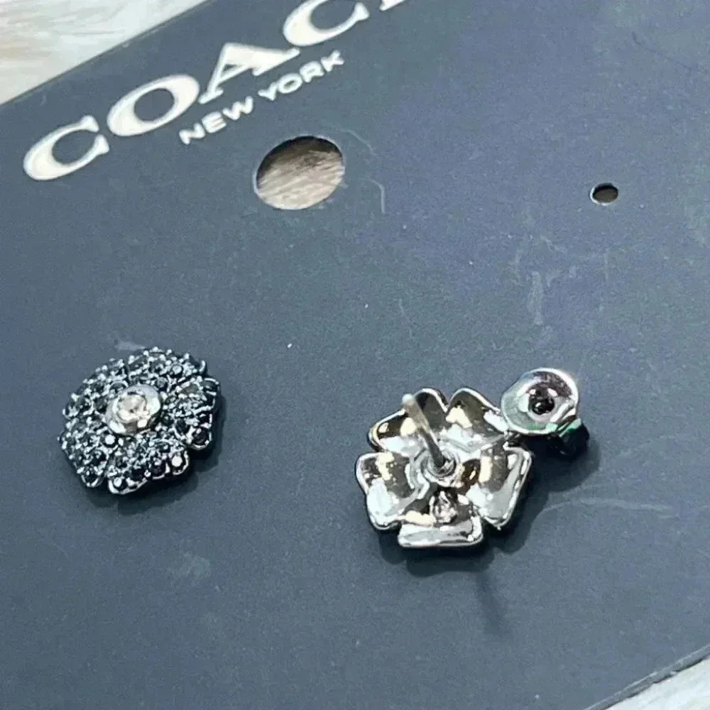 Coach Sparkling Daisy Stud Earrings CD859 ABJ - Picture 7 of 7